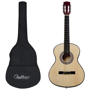 vidaXL Klasična gitara za početnike s torbom 4/4 39 "