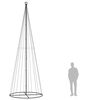 vidaXL Stožasto božićno drvce toplo bijelo 732 LED žarulje 160x500 cm