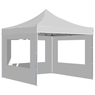 vidaXL Sklopivi šator za zabave sa zidovima aluminijski 2 x 2 m bijeli