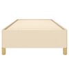 vidaXL Okvir za krevet bez madraca krem 90x190cm od tkanine