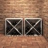 vidaXL Stalak za vino 2 pcs Bijelo 62 x 25 x 62 cm Čvrsto borovo drvo