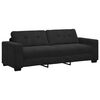 vidaXL Sofa 3 pcs Vjetrovita Crvena Platnasta tkanina