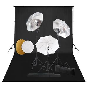 vidaXL Fotografska oprema: svjetla, ki&scaron;obrani, pozadina i reflektori