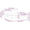 vidaXL Krevet s od storage Tamno siva 180 x 200 cm Lažna koža