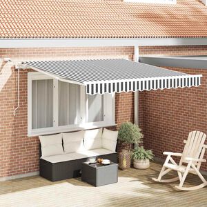 vidaXL Tenda na automatsko uvlačenje LED antracit i bijela 300x250 cm