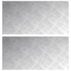 vidaXL Stepenica 2 kom. 60 x 30 cm Srebrno Aluminij Pravokutni