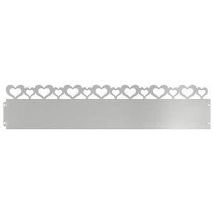 vidaXL Rubnjaci za travnjak 10 pcs Srebrno 103 x 0,05 x 22 cm
