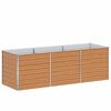 vidaXL Povi&scaron;ena vrtna gredica Svijetlosmeđa 240 x 80 x 77 cm