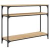 vidaXL Konzolni stol boja hrasta sonome 100x29x75 cm konstruirano drvo