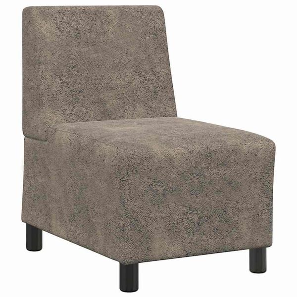 vidaXL Modularna sofa bez naslona za ruke tamno siva 55 cm umjetna koža