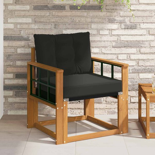 vidaXL 2 Komad Set vanjskih sofa Čvrsto drvo akacije i Textilene