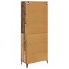 vidaXL Highboard Zidne Staro drvo 69,5 x 34 x 180 cm Konstruirano drvo