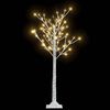 vidaXL Božićno drvce 128 LED žarulja 1,2 m tople bijele izgled vrbe