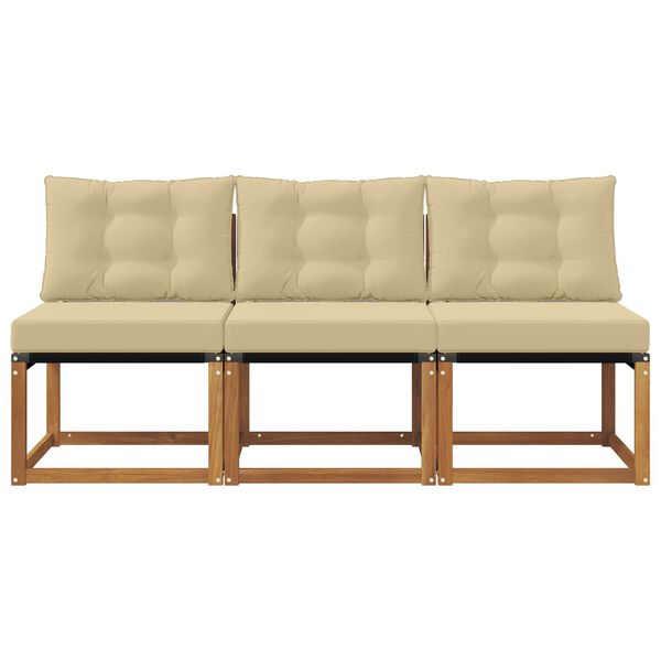 vidaXL 3 Komad Vanjska srednja sofa