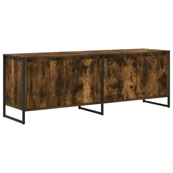 vidaXL TV ormar Dimni hrast 140 x 36 x 49.5 cm Konstruirano drvo