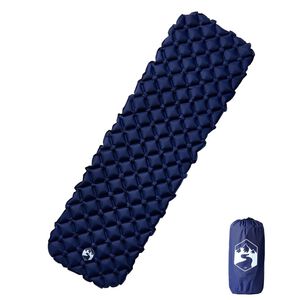 vidaXL Madrac na napuhavanje za kampiranje 1 osoba modri 190x58x6 cm