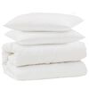 vidaXL Set deka s jastukom 3 kom. Bijela Mikrovlakna