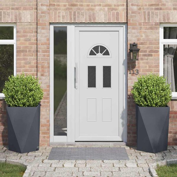 vidaXL Sadilica 2 pcs Antracit 50 x 50 x 75 cm Čelik