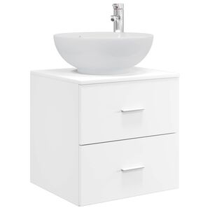 vidaXL Umivaonik s policom Bijela 49,5 x 44,5 x 66,5 cm