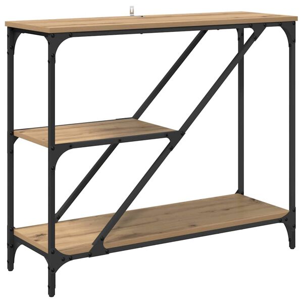 vidaXL Konzolna stolica Umjetnički hrast 88,5 x 30 x 75 cm