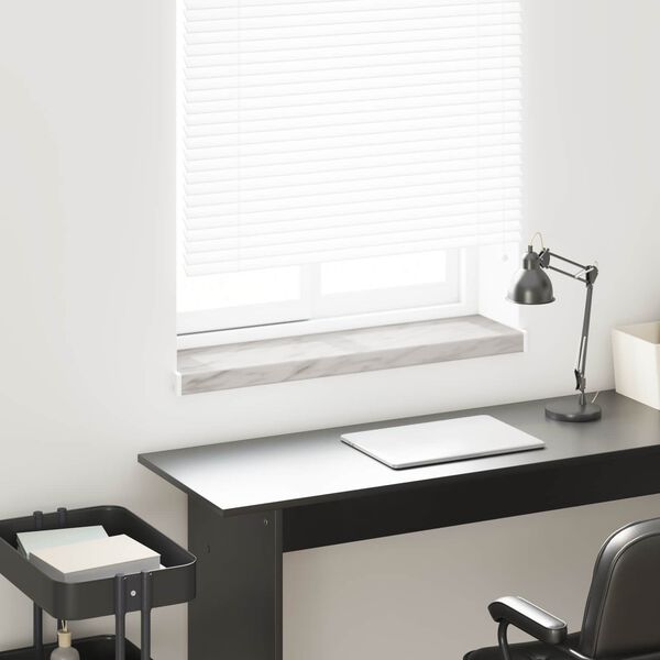 vidaXL Prozorska klupčica Mramorni Tekst -enure 80 x 25 x 4,5 cm PVC