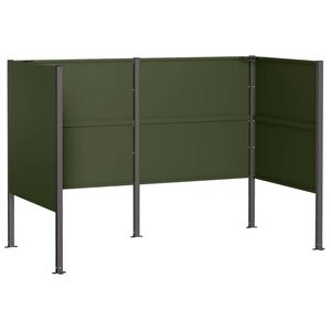 vidaXL Ekran za kante za smeće 167 x 85 x 113 cm Čelik