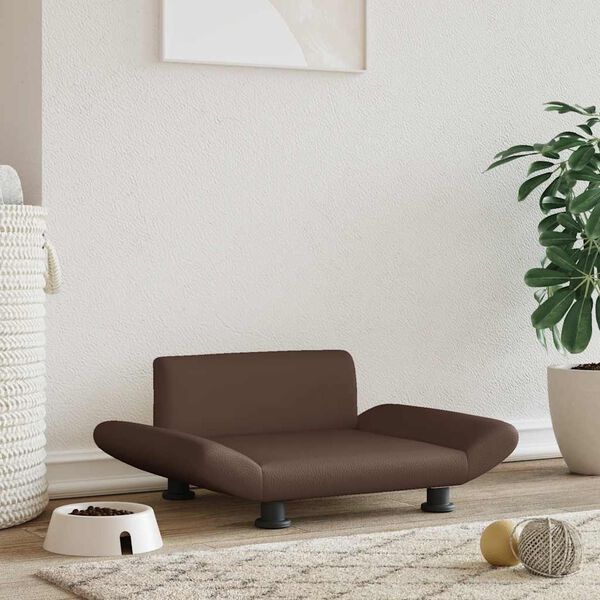 vidaXL Krevet za pse smeđi 70 x 45 x 28 cm od umjetne kože