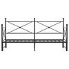 vidaXL Krevet na rasklapanje bez madraca crni 80x200 cm čelik