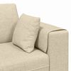 vidaXL Sofa s jastukom Krema 250 x 77 x 76 cm tkanina