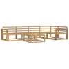 vidaXL Set vanjskih sofa 6 pcs Bijela 79 x 79 x 37 cm