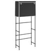 vidaXL Stalak za pohranu na 2 razine crni 71x29,5x170,5 cm željezni