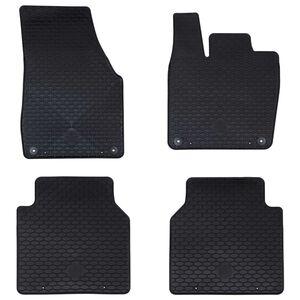 vidaXL Auto tepih 4 pcs Crna prikladno za VW ID.7 2023- Guma