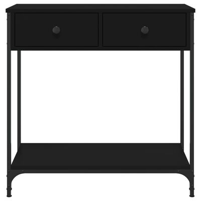 vidaXL Konzolni stol crni 75 x 34,5 x 75 cm od konstruiranog drva
