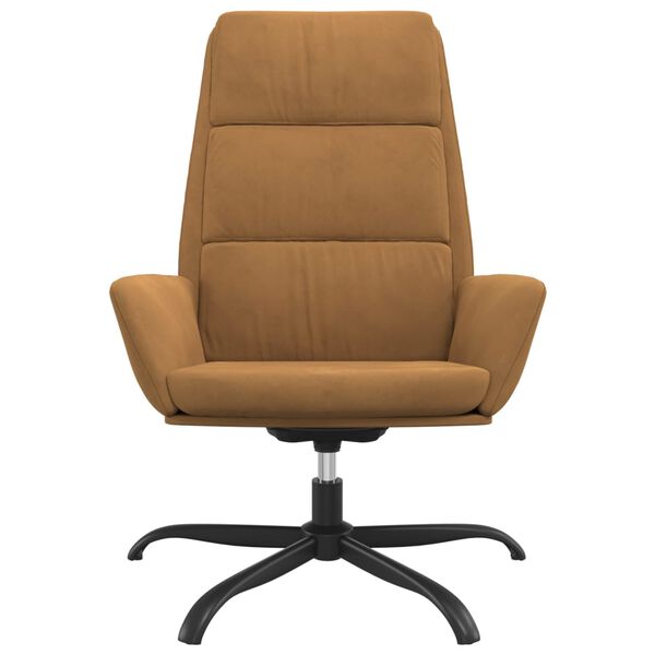 vidaXL Stolica za opu&scaron;tanje smeđa bar&scaron;unasta