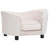 vidaXL Sofa za pse krem 69 x 49 x 40 cm od pli&scaron;a i umjetne kože
