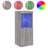vidaXL Komoda s LED svjetlima boja sivog hrasta 41x37x100 cm