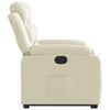 vidaXL Naslonjač na podizanje od umjetne kože krem