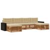 vidaXL Set vanjskih sofa 6 kom. Čvrsto drvo akacije