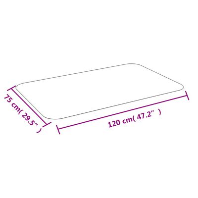vidaXL Podna prostirka za laminat ili tepih 75 cm x 120 cm