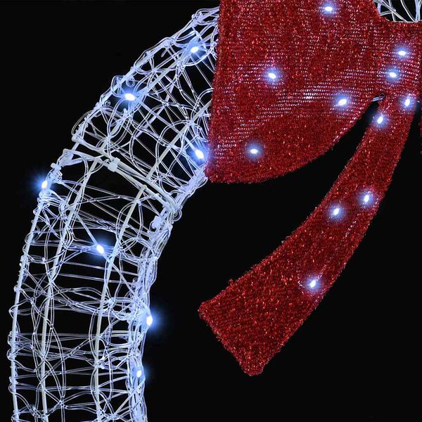 vidaXL Vijenac s 60 LED svjetlima Hladna bijela 75 cm Akril