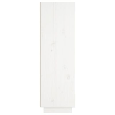 vidaXL Visoka komoda bijela 37 x 34 x 110 cm od masivne borovine