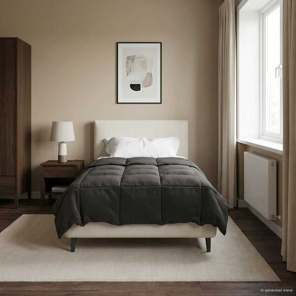 vidaXL Puni pokrivač za cijelu godinu &Scaron;onerisan Antracit 135 x 200 cm