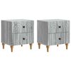 vidaXL Noćni ormar 2 kom. Siva sonoma 43 x 34,5 x 48 cm