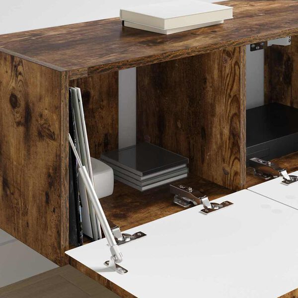 vidaXL TV zidni ormar Zidne Dimljeni hrast 78,5 x 31 x 29,5 cm