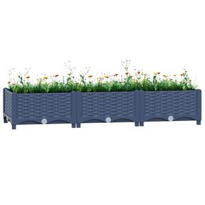 vidaXL Povi&scaron;ena gredica 120x40x23 cm od polipropilena