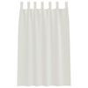 vidaXL Voile zavjesa sa zavjesama 2 pcs Krema 175 x 140 cm Poliester