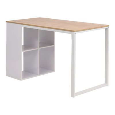 vidaXL Pisaći stol 120 x 60 x 75 cm boja hrasta i bijela