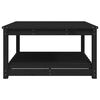 vidaXL Vrtni stol crni 82,5 x 82,5 x 45 cm od masivne borovine
