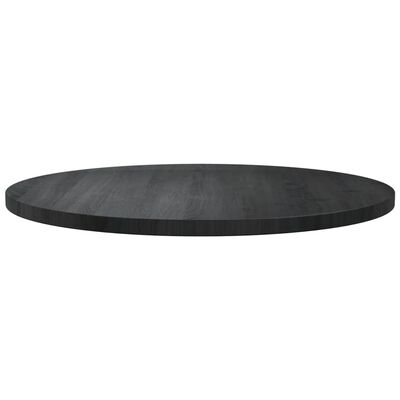 vidaXL Ploča za stol crna Ø 70 x 2,5 cm od masivne borovine