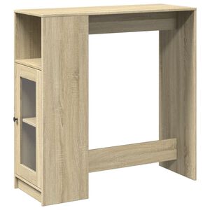 vidaXL Barski stol s držačima boja hrasta sonome 101x40x103,5cm drveni